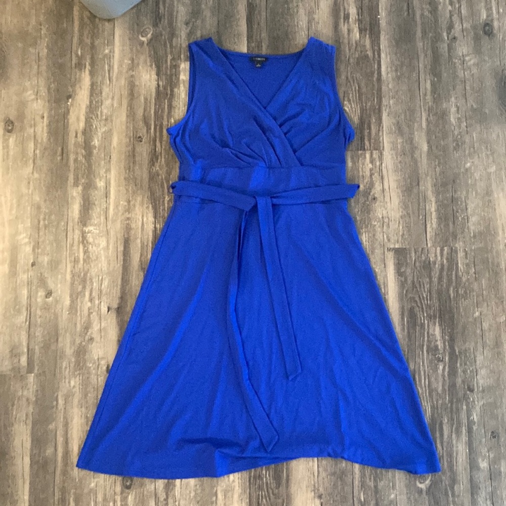 NWOT Royal Blue Talbots belted tank dress